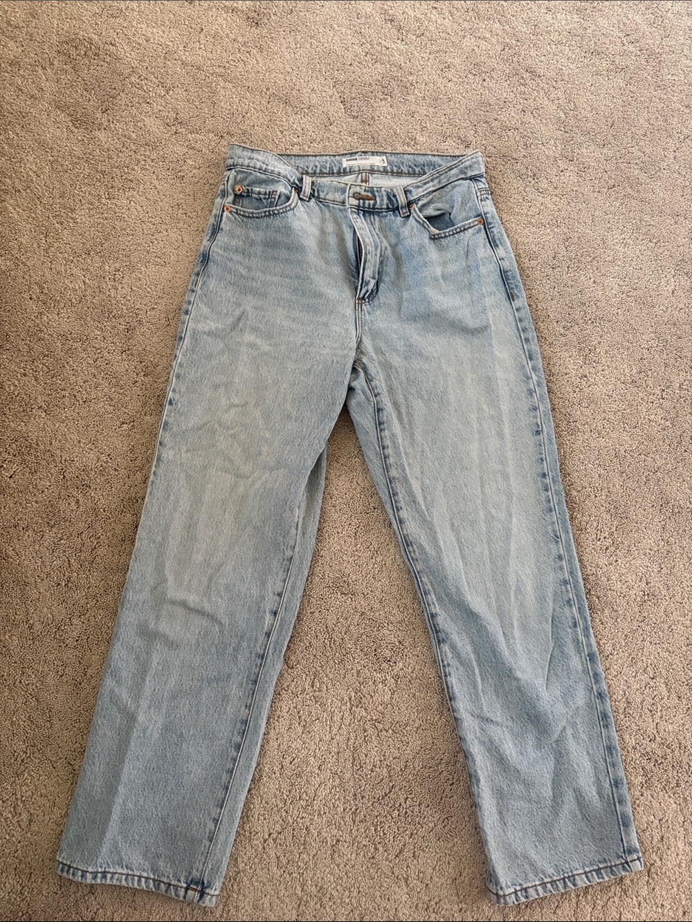 Garage Light Blue Vintage Straight Jeans